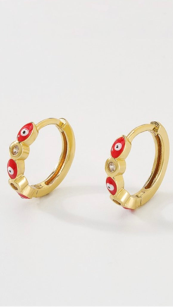 18K Plated Nazar Huggies