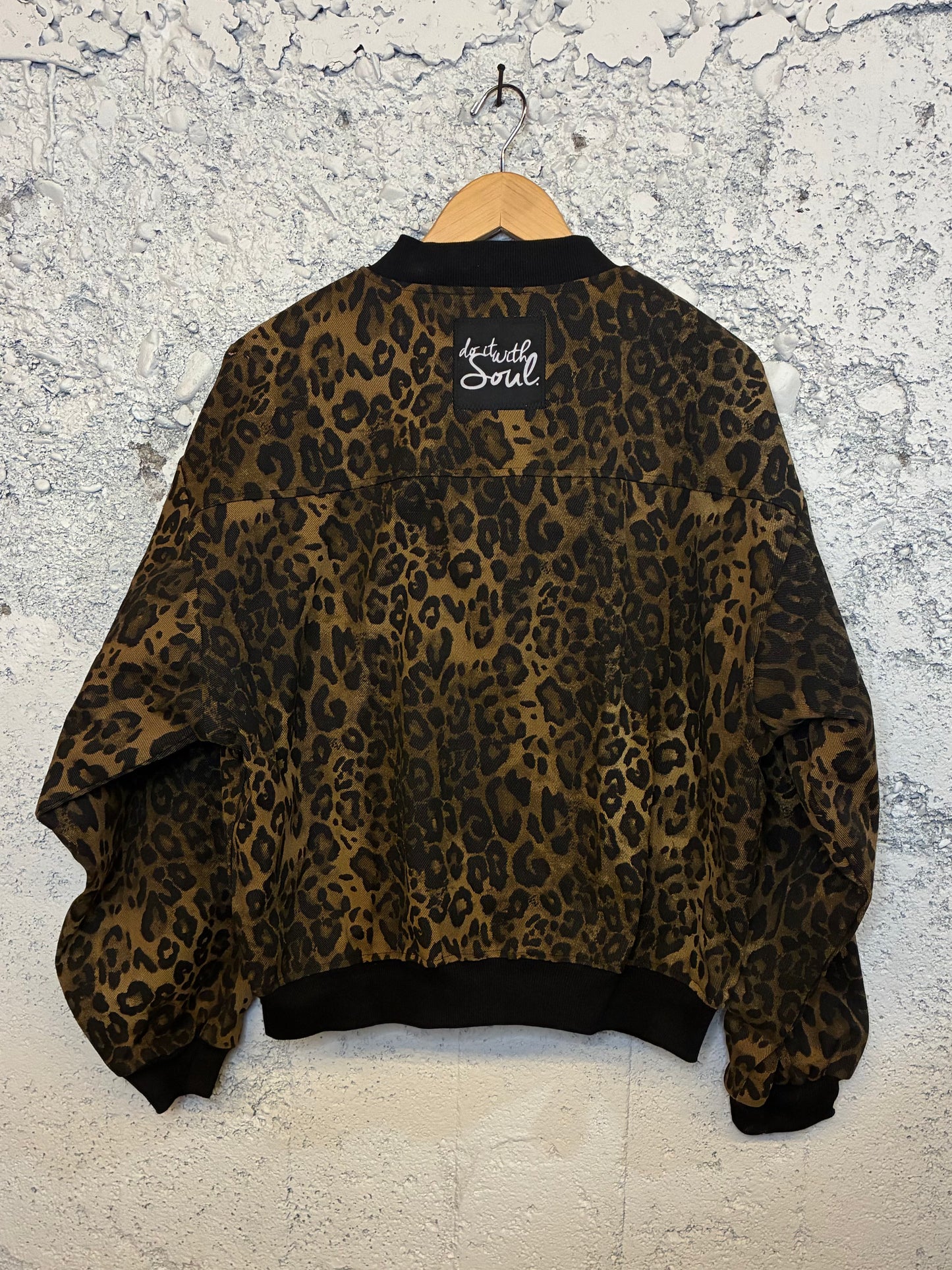 Leopard Bomber Jacket