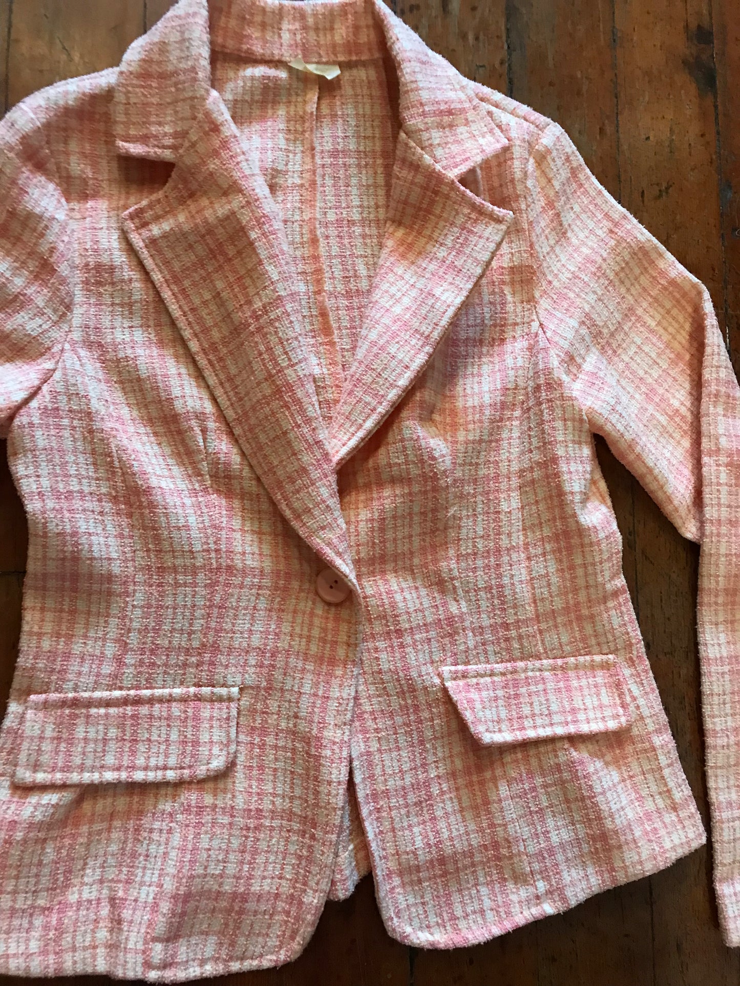 Y2K pink Tweed Jacket