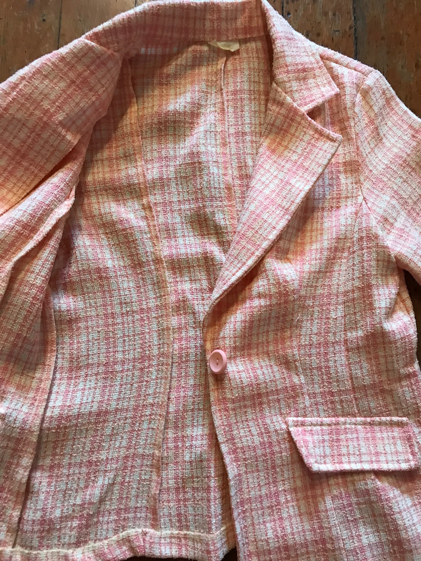 Y2K pink Tweed Jacket