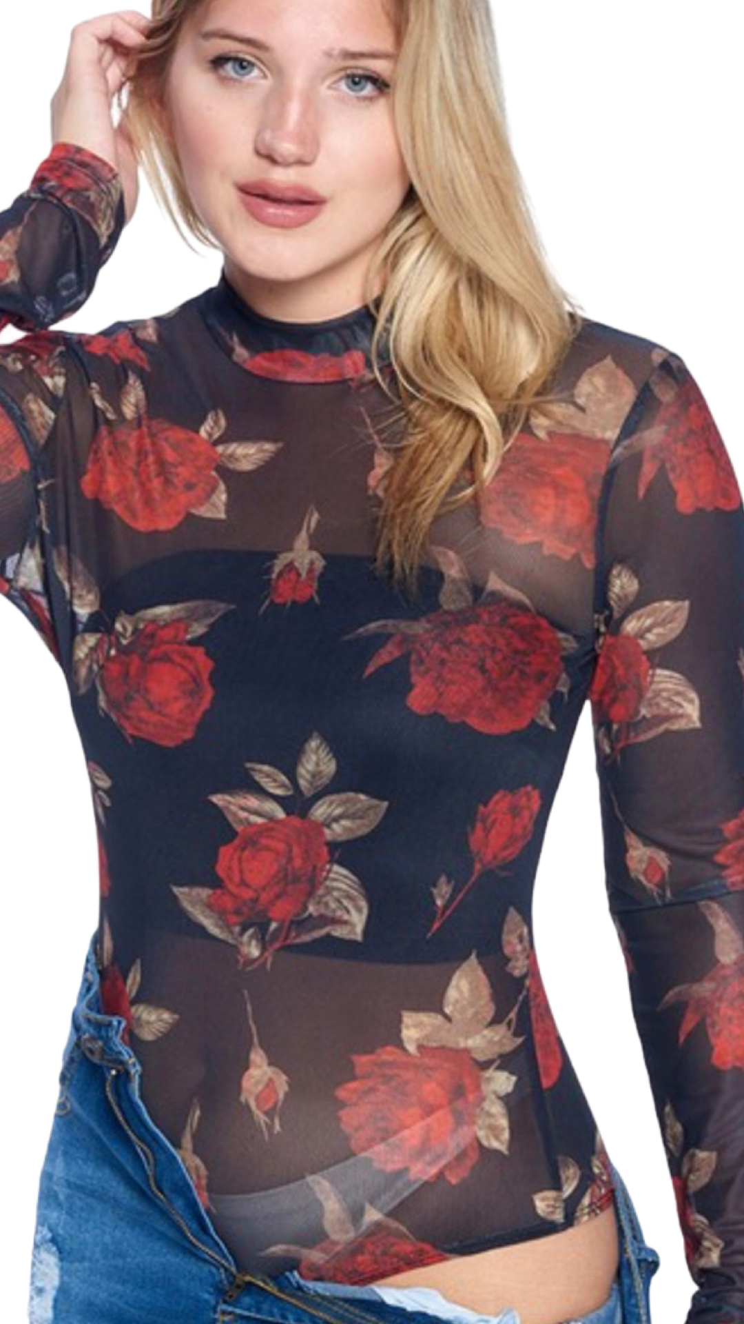 Kiss From A Rose Body Suit-CURVES