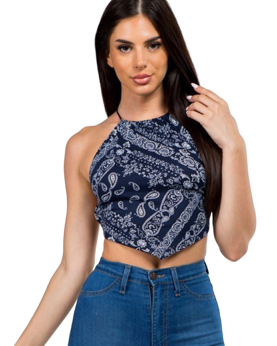 Brown Set It Off Bandana Strappy Halter Top – Do It With Soul