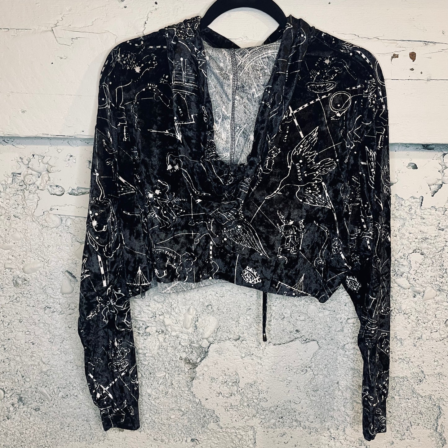 Zodiac Cropped Hoodie