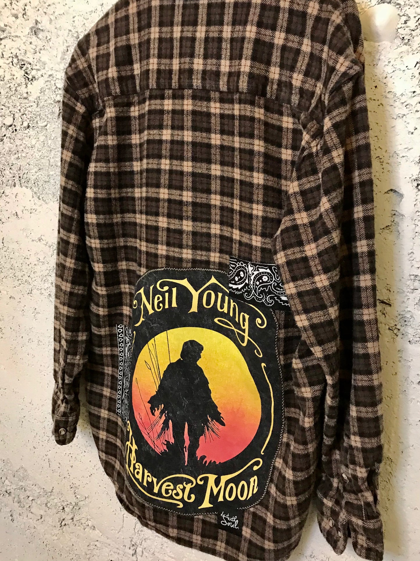 Harvest Moon Neil Young Fan Flannel