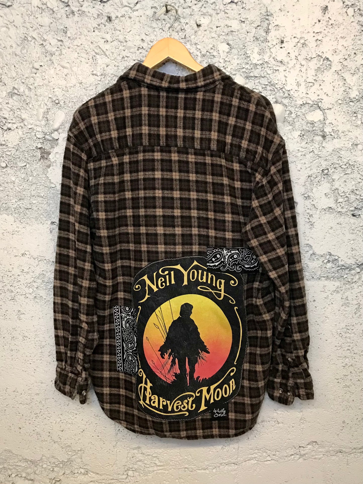 Harvest Moon Neil Young Fan Flannel