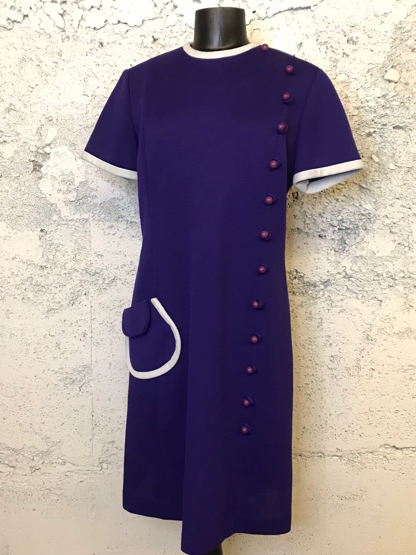 Purple 60s Mod Dress