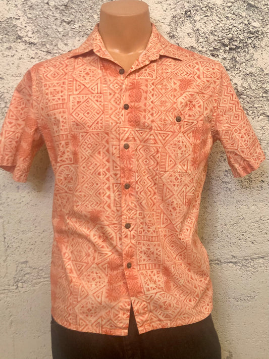 Vintage Orange Hawaiian Buttondown