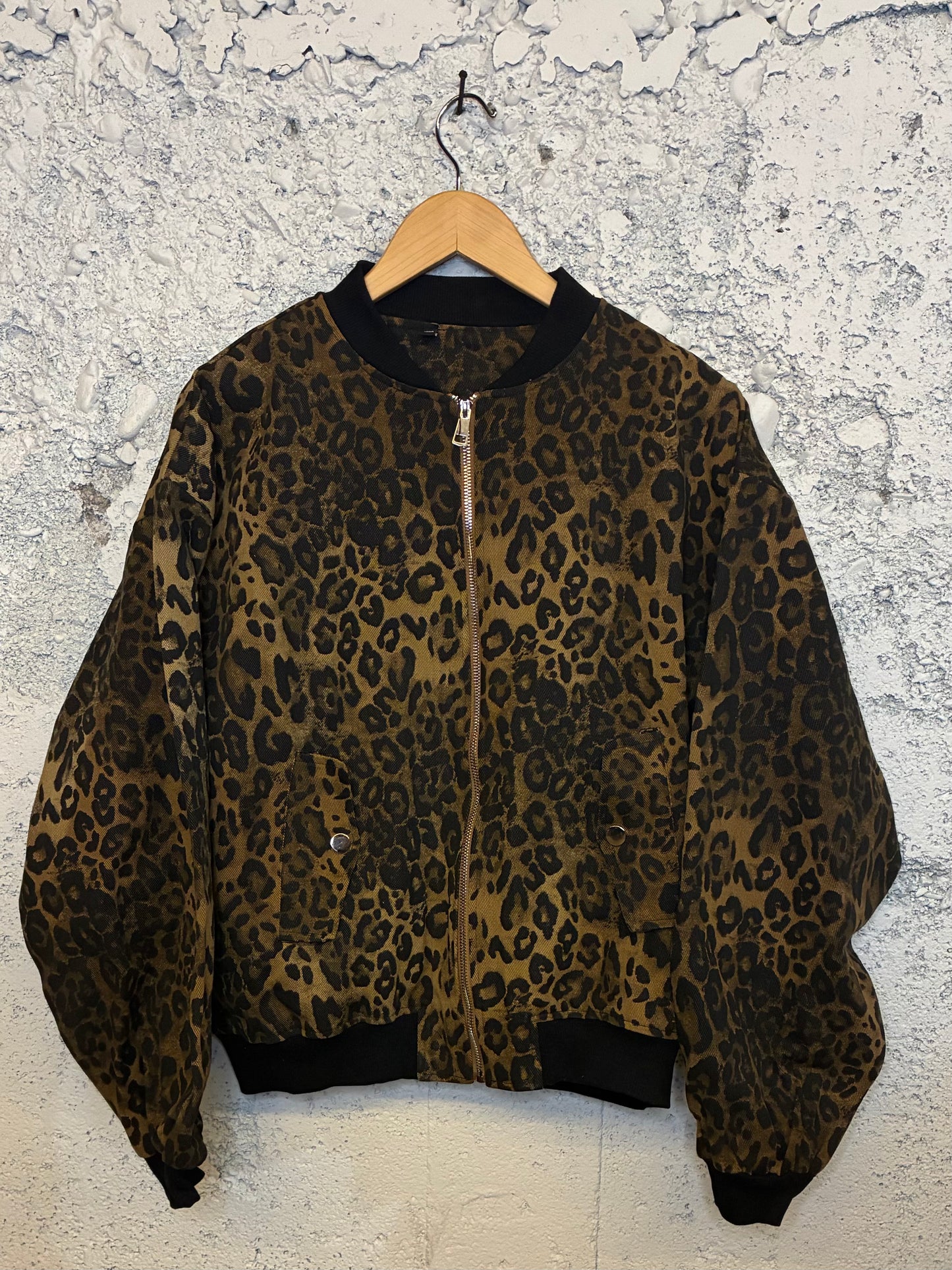 Leopard Bomber Jacket