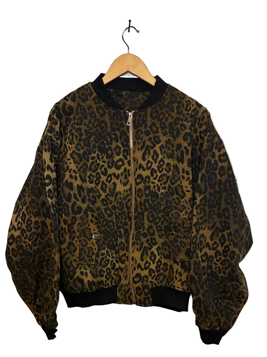 Leopard Bomber Jacket