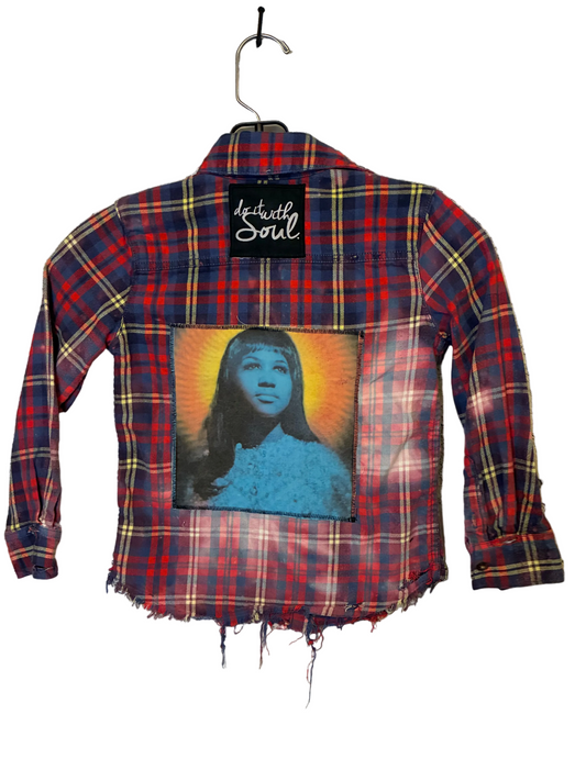 Youth Aretha Franklin Fan Flannel