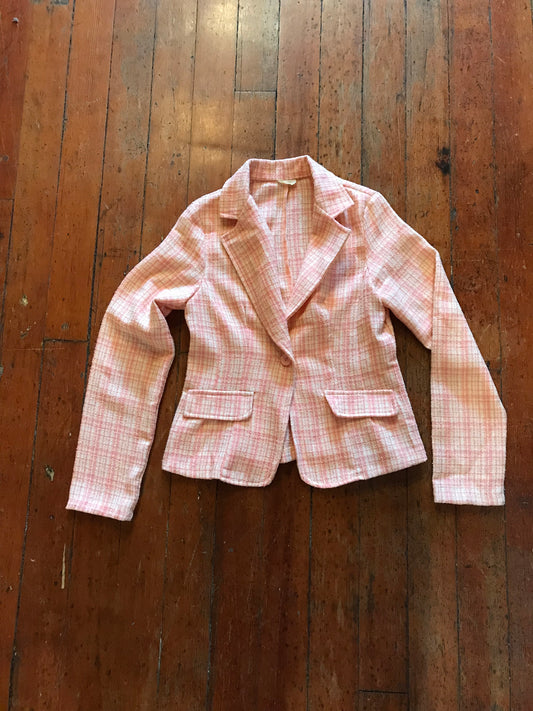 Y2K pink Tweed Jacket