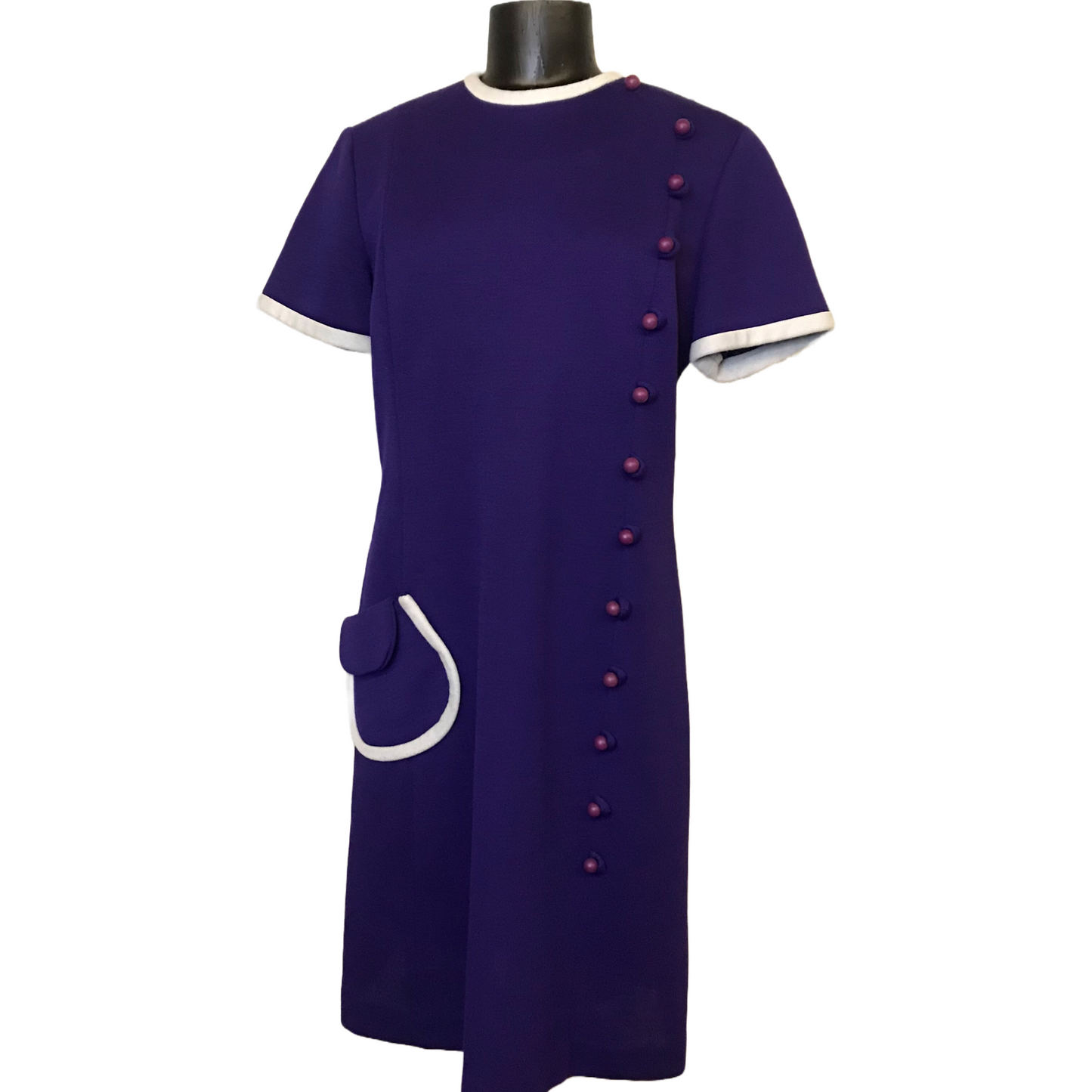 Purple 60s Mod Dress