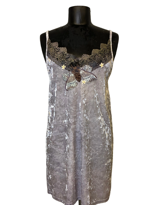 Velvet Rope Slip Dress 01
