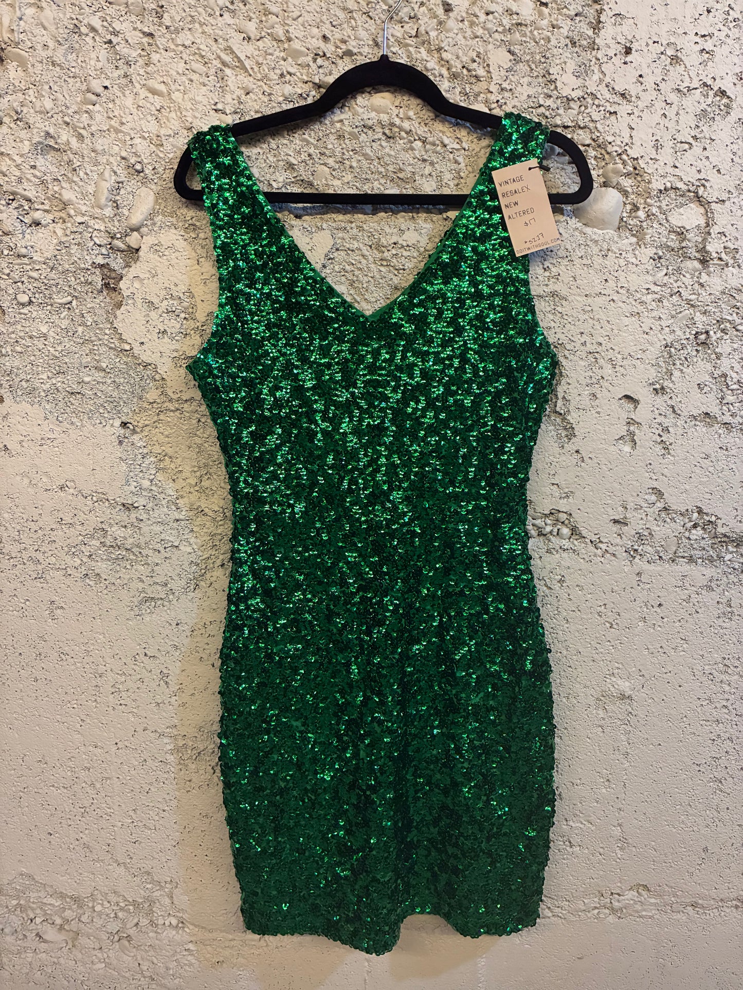 Green Sequin Dress