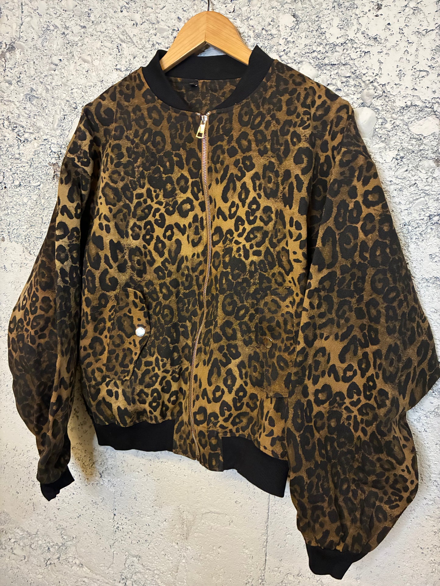 Leopard Bomber Jacket